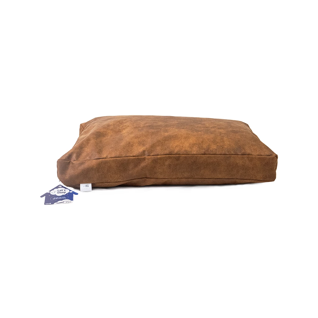 Let's Sleep Plush Pillow Hondenkussen Cognac
